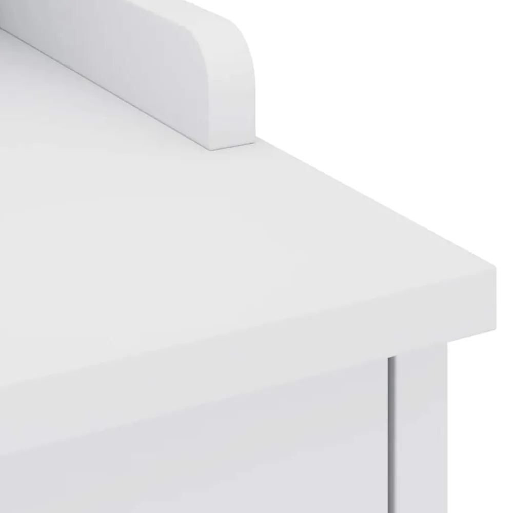vidaXL Banco de recibidor SANDNES madera maciza pino 45x40x50cm Blanco Discount