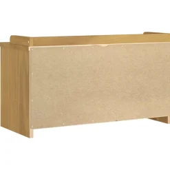 vidaXL Banco de recibidor SANDNES madera maciza de pino 87x40x50 cm Acabado de nogal Discount