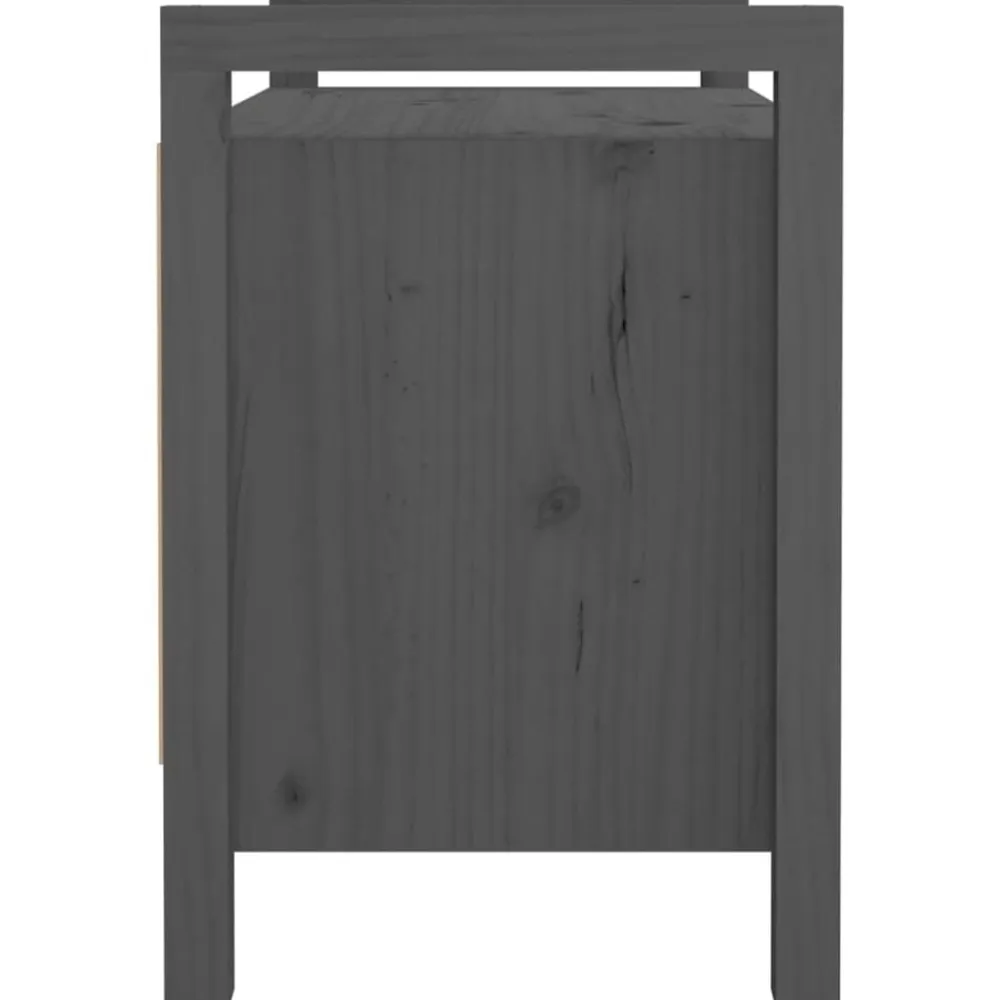 vidaXL Bancos-Banco de recibidor madera maciza de pino 80x40x60 cm