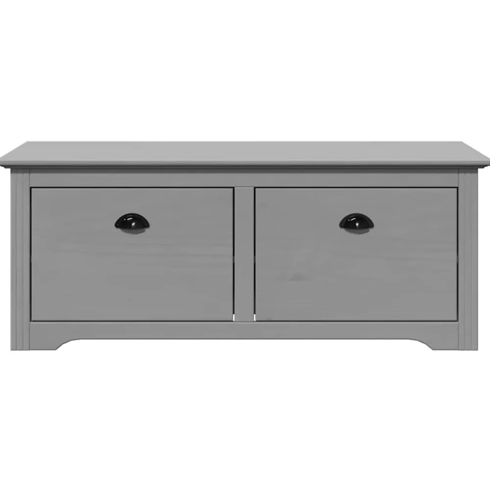 vidaXL Banco de recibidor BODO 114x40x45 cm Gris New