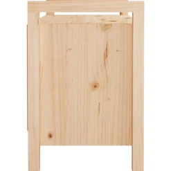 vidaXL Banco de recibidor madera maciza de pino 80x40x60 cm Natural Online