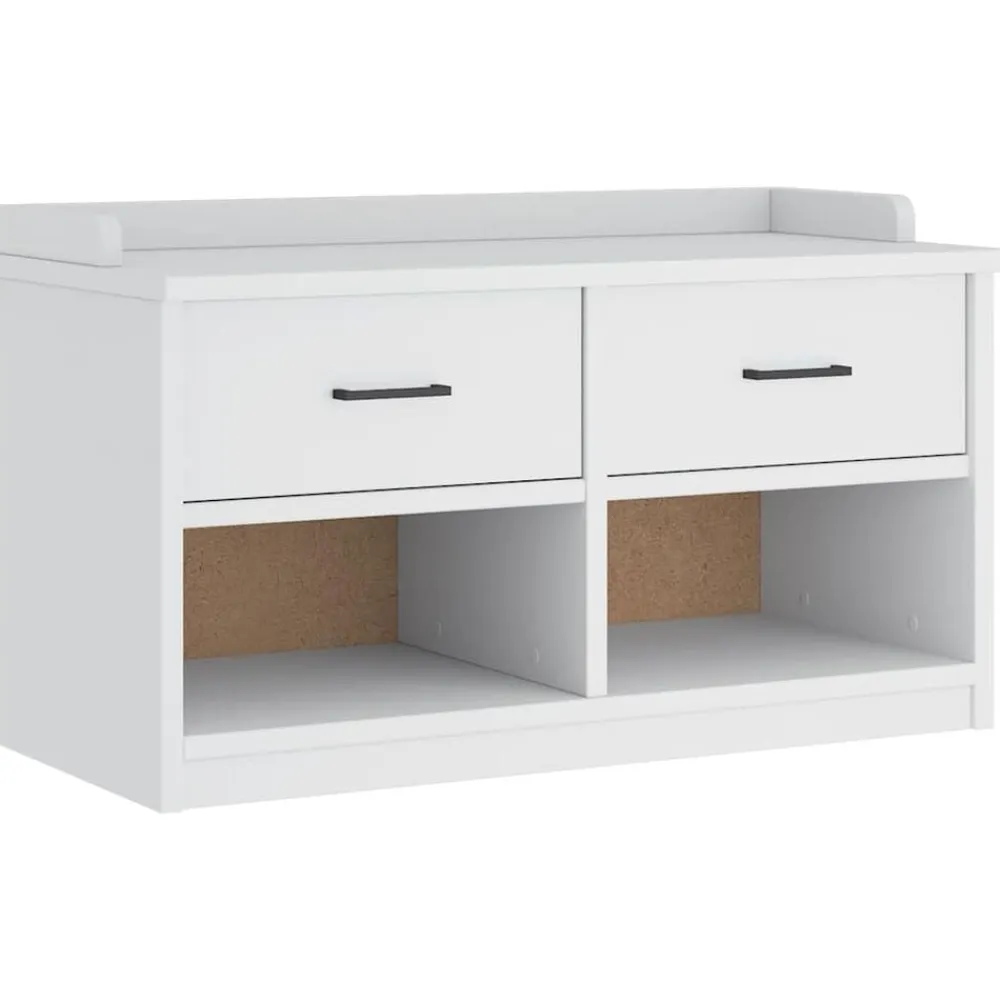 vidaXL Bancos-Banco de recibidor SANDNES madera maciza pino 87x40x50cm
