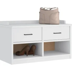 vidaXL Bancos-Banco de recibidor SANDNES madera maciza pino 87x40x50cm
