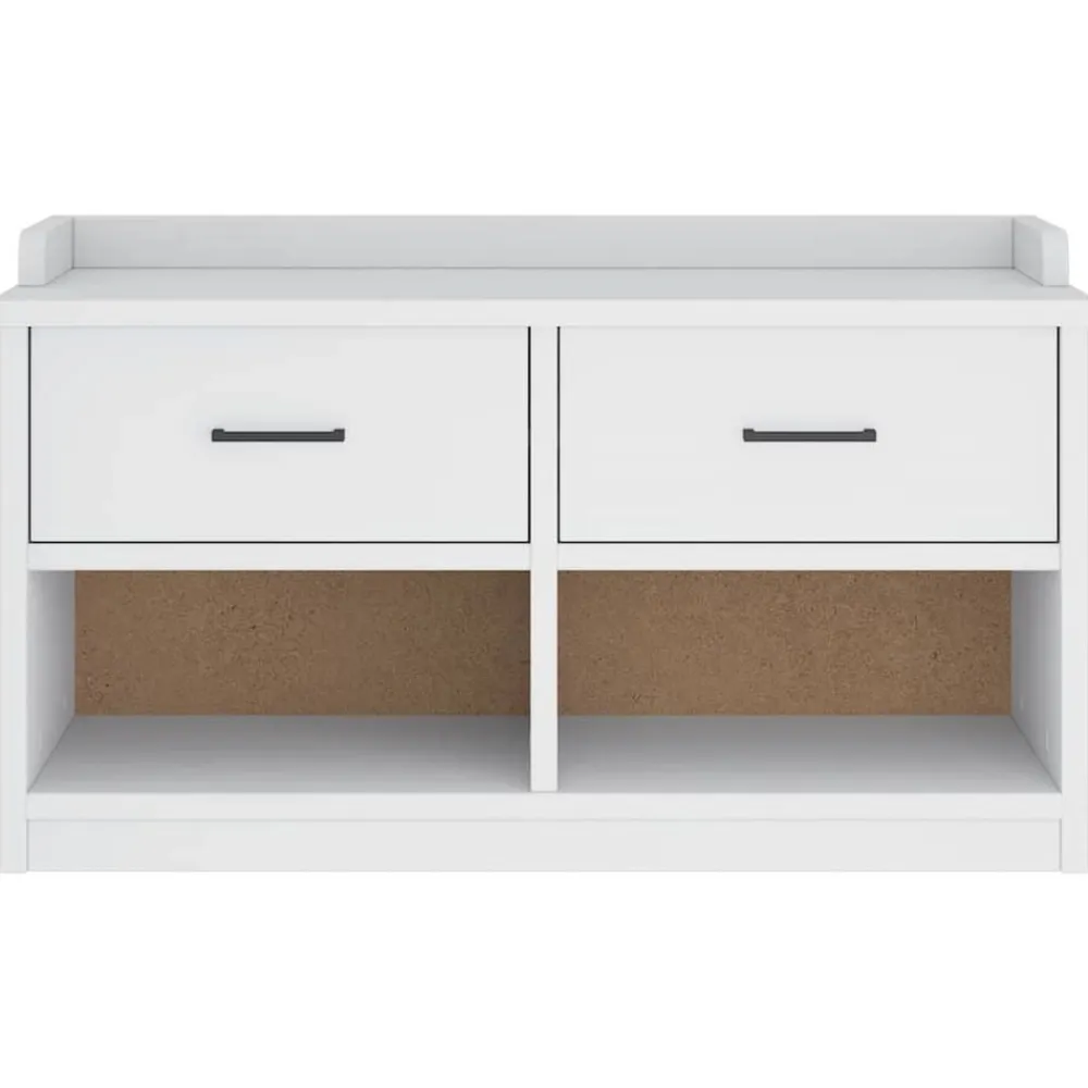vidaXL Bancos-Banco de recibidor SANDNES madera maciza pino 87x40x50cm