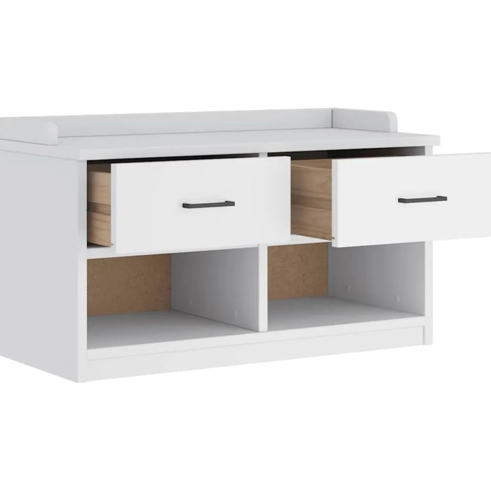 vidaXL Bancos-Banco de recibidor SANDNES madera maciza pino 87x40x50cm