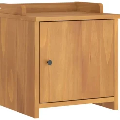 vidaXL Bancos-Banco de recibidor SANDNES madera maciza de pino 45x40x50 cm