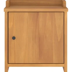 vidaXL Bancos-Banco de recibidor SANDNES madera maciza de pino 45x40x50 cm