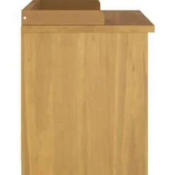 vidaXL Banco de recibidor SANDNES madera maciza de pino 87x40x50 cm Acabado de nogal Clearance