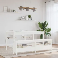 vidaXL Bancos-Banco de recibidor madera maciza de pino 160x28x45 cm