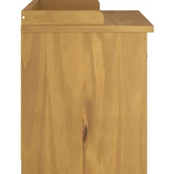 vidaXL Bancos-Banco de recibidor SANDNES madera maciza de pino 87x40x50 cm