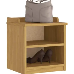 vidaXL Bancos-Banco de recibidor SANDNES madera maciza de pino 45x40x50 cm
