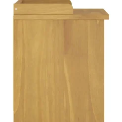 vidaXL Bancos-Banco de recibidor SANDNES madera maciza de pino 45x40x50 cm
