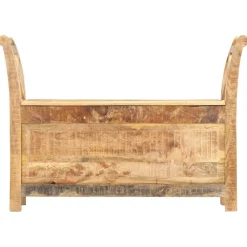 vidaXL Banco de recibidor madera maciza de mango 103x33x72 cm