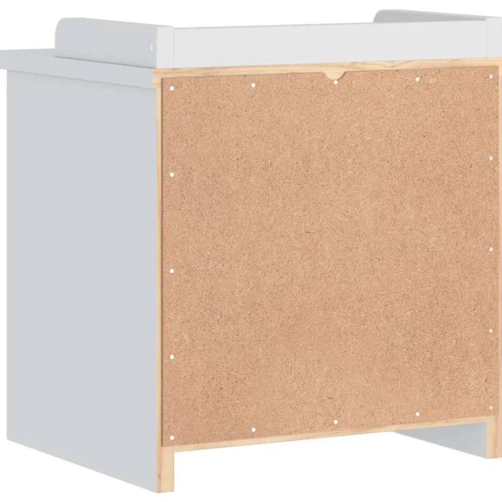 vidaXL Bancos-Banco de recibidor SANDNES madera maciza pino 45x40x50cm