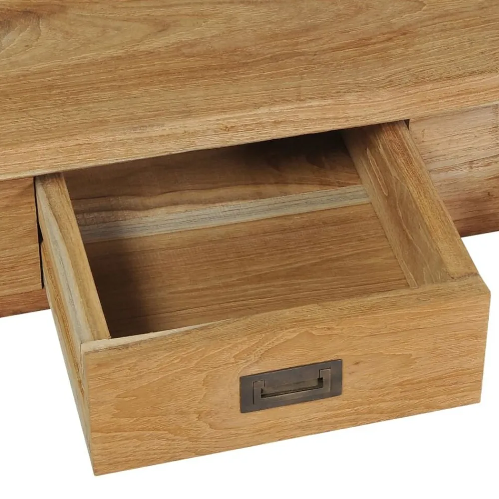 vidaXL Bancos-Banco de recibidor de madera de teca maciza 90x30x40 cm