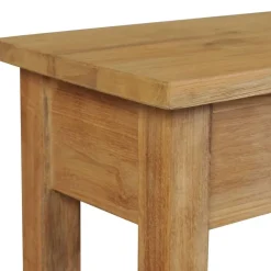 vidaXL Bancos-Banco de recibidor de madera de teca maciza 90x30x40 cm