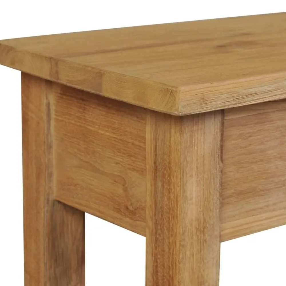 vidaXL Bancos-Banco de recibidor de madera de teca maciza 90x30x40 cm