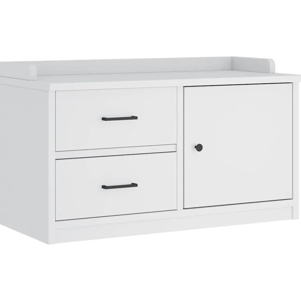 vidaXL Bancos-Banco de recibidor SANDNES madera maciza pino 87x40x50cm