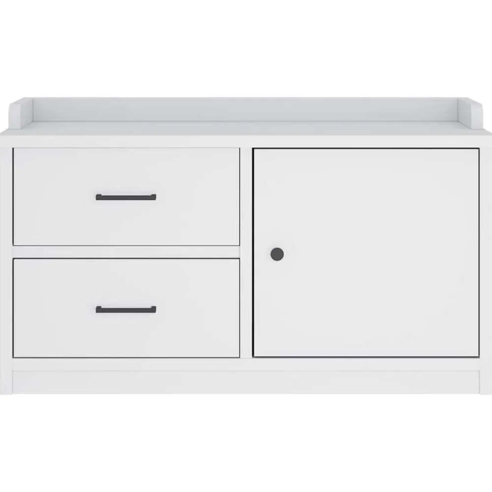 vidaXL Bancos-Banco de recibidor SANDNES madera maciza pino 87x40x50cm
