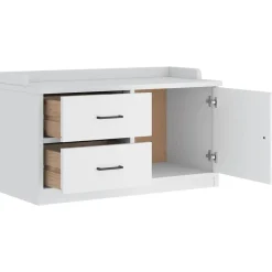 vidaXL Bancos-Banco de recibidor SANDNES madera maciza pino 87x40x50cm