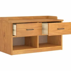 vidaXL Bancos-Banco de recibidor SANDNES madera maciza de pino 87x40x50 cm