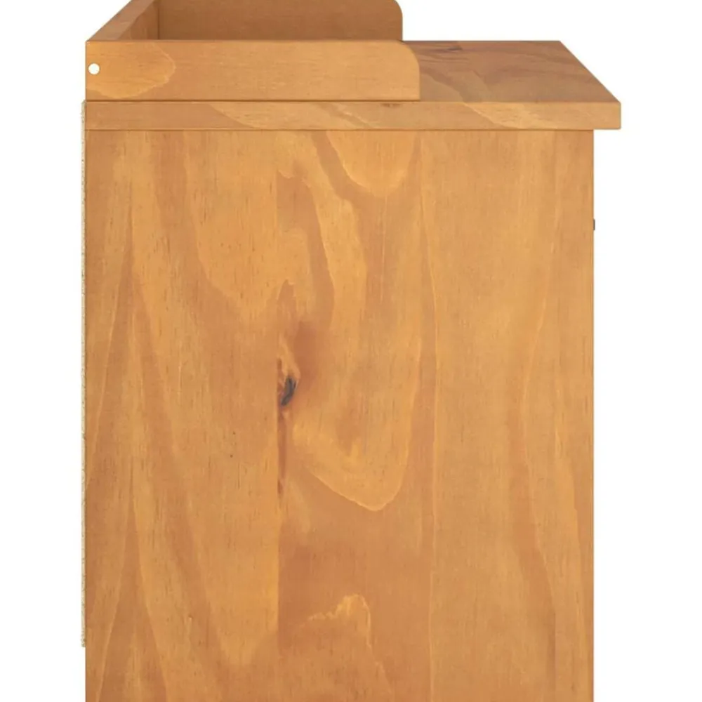 vidaXL Bancos-Banco de recibidor SANDNES madera maciza de pino 87x40x50 cm