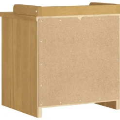 vidaXL Banco de recibidor SANDNES madera maciza de pino 45x40x50 cm Acabado de nogal Hot
