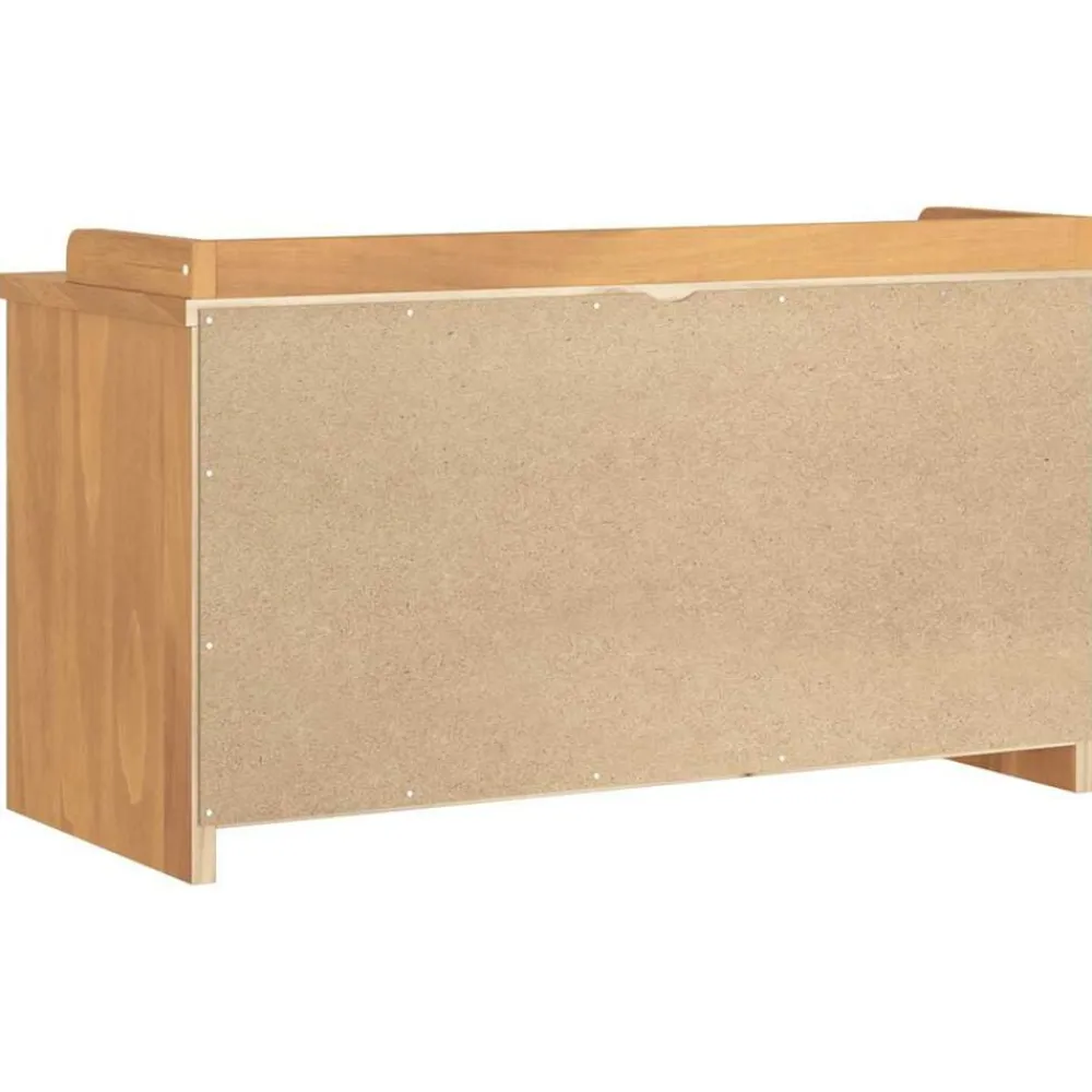 vidaXL Banco de recibidor SANDNES madera maciza de pino 87x40x50 cm Acabado de acacia Hot