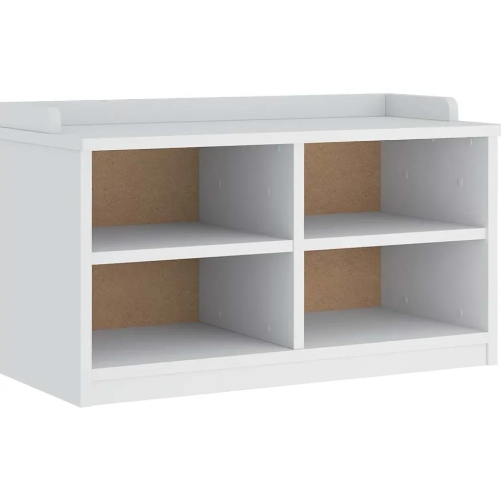 vidaXL Bancos-Banco de recibidor SANDNES madera maciza pino 87x40x50cm