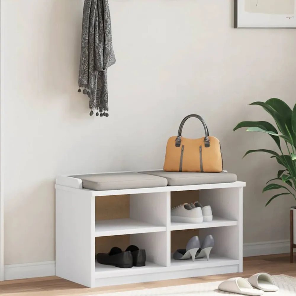 vidaXL Bancos-Banco de recibidor SANDNES madera maciza pino 87x40x50cm