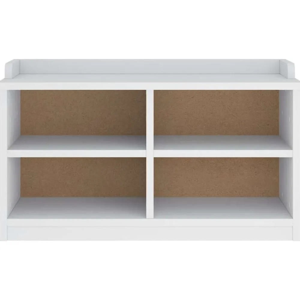 vidaXL Bancos-Banco de recibidor SANDNES madera maciza pino 87x40x50cm