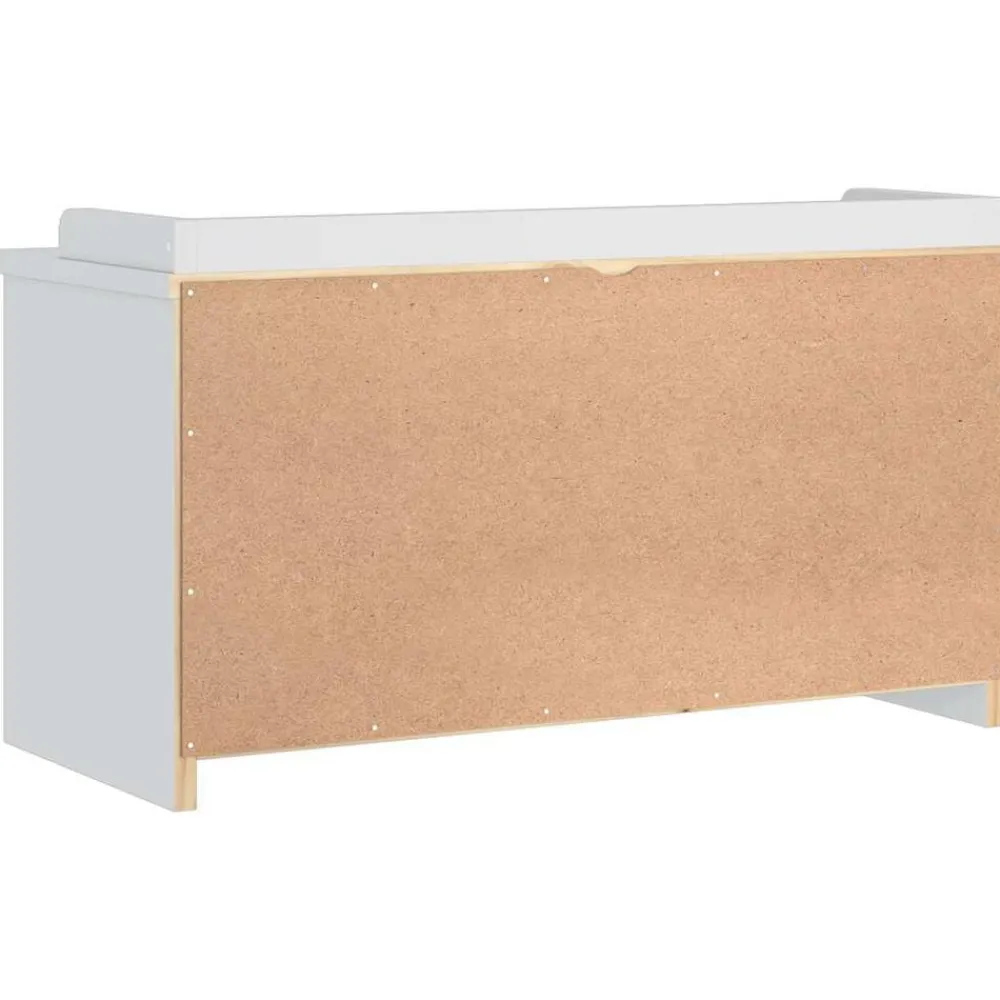 vidaXL Bancos-Banco de recibidor SANDNES madera maciza pino 87x40x50cm