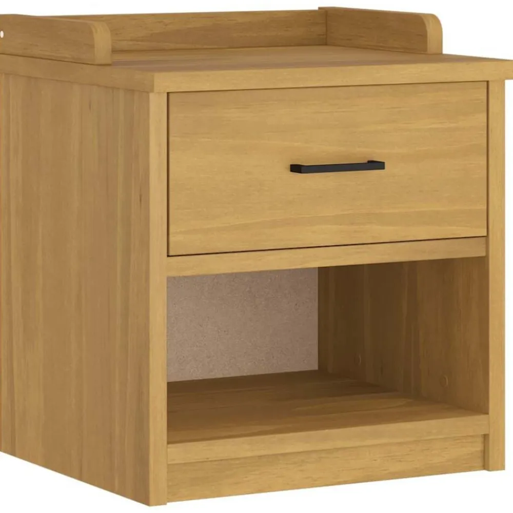 vidaXL Bancos-Banco de recibidor SANDNES madera maciza de pino 45x40x50 cm