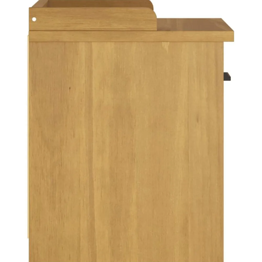 vidaXL Bancos-Banco de recibidor SANDNES madera maciza de pino 45x40x50 cm