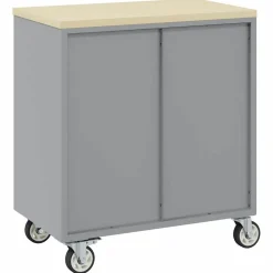 vidaXL Banco de Taller con cajón y Gris 75 x 45 x 85 cm Negro Outlet