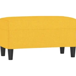 vidaXL Bancos-Banco de tela amarillo 70x35x41 cm