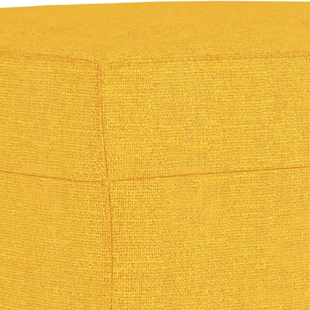 vidaXL Bancos-Banco de tela amarillo 70x35x41 cm