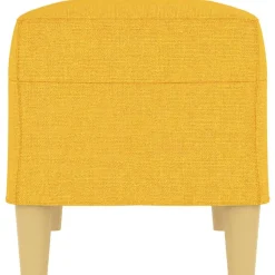 vidaXL Banco de tela amarillo 70x35x41 cm Amarillo claro Sale