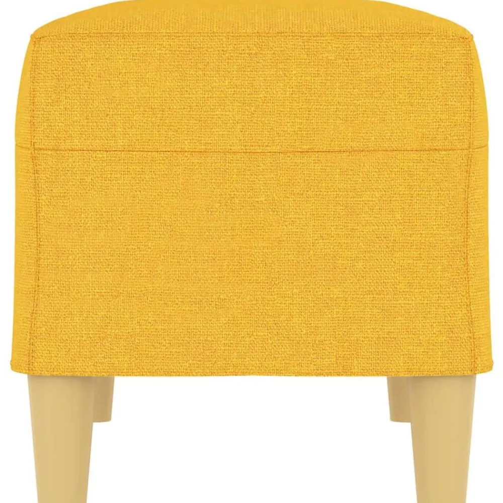 vidaXL Banco de tela amarillo 70x35x41 cm Amarillo claro Sale