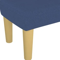 vidaXL Banco de tela 70x30x30 cm Azul New
