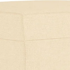 vidaXL Banco de tela color 70x35x41 cm Crema New