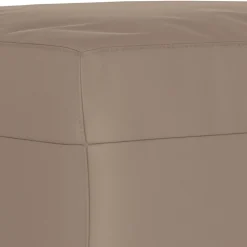 vidaXL Banco de tela de microfibra gris taupe 70x35x41 cm Taupé Discount