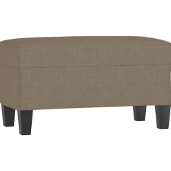 vidaXL Bancos-Banco de tela gris taupe 70x35x41 cm