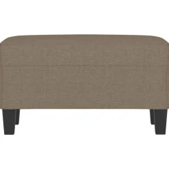 vidaXL Bancos-Banco de tela gris taupe 70x35x41 cm