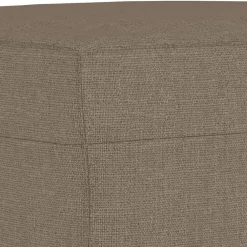 vidaXL Bancos-Banco de tela gris taupe 70x35x41 cm