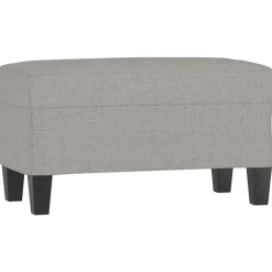 vidaXL Banco de tela 70x35x41 cm Gris claro Outlet