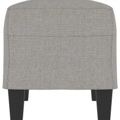 vidaXL Banco de tela 70x35x41 cm Gris claro Outlet