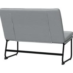 vidaXL Banco de tela 100x75x76 cm Gris claro Sale