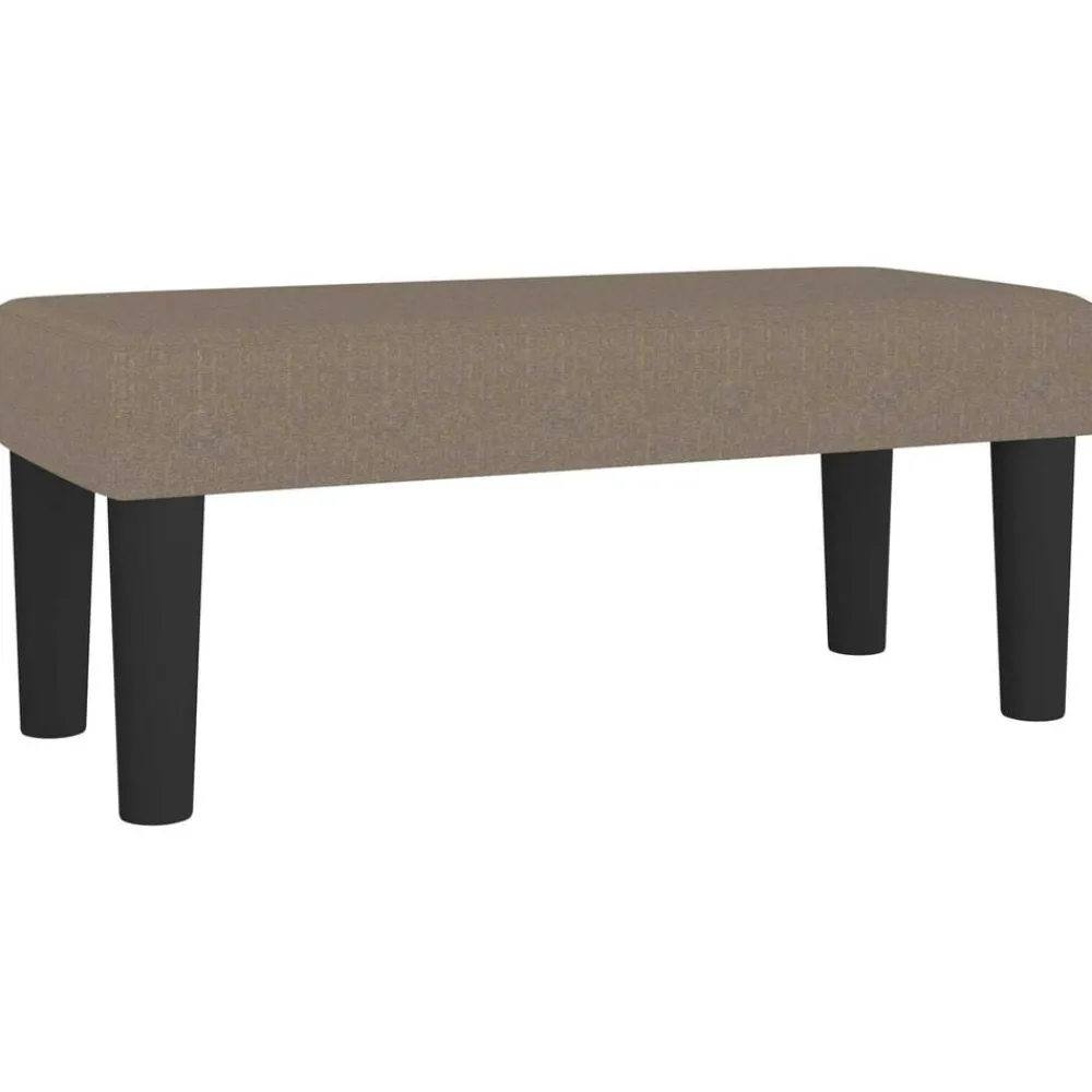 vidaXL Bancos-Banco de tela gris taupe 70x30x30 cm