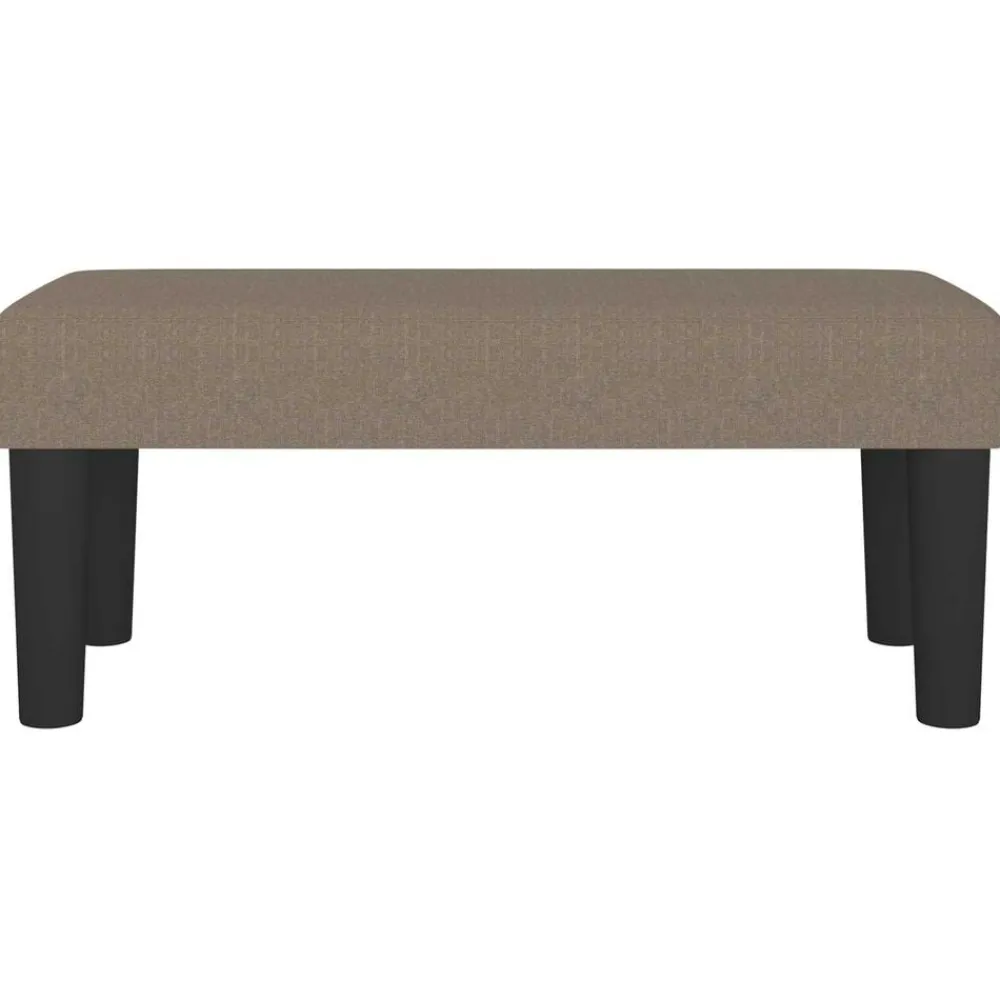vidaXL Bancos-Banco de tela gris taupe 70x30x30 cm